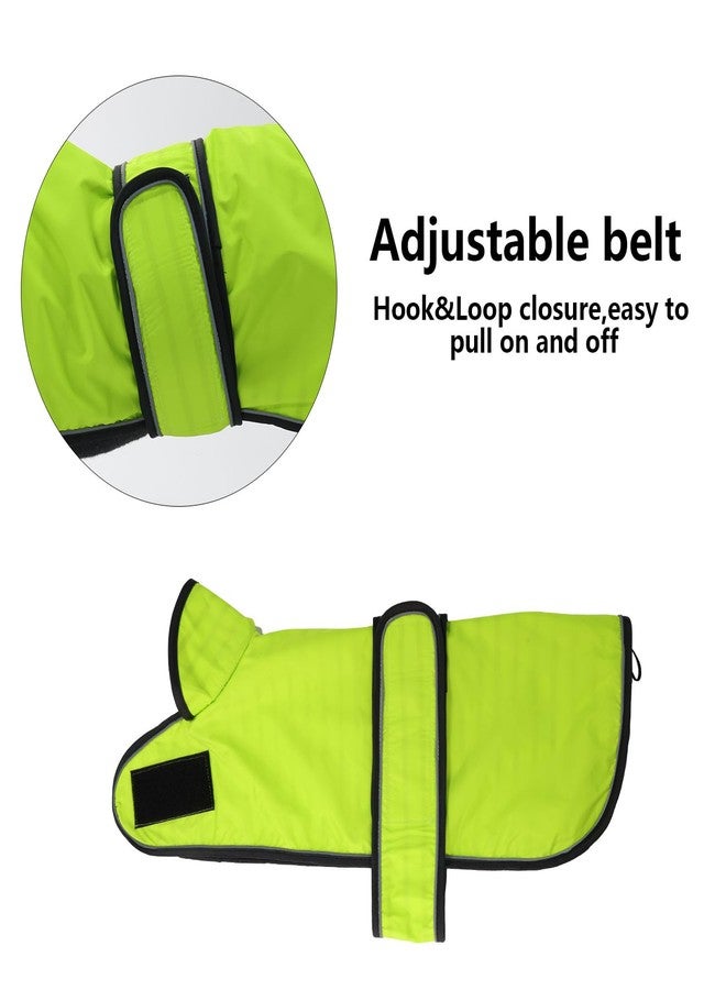 Morezi Dachshund Raincoat Corgi Raincoat Dogs Waterproof fit for Dachshunds Weiner Long Back Breeds with Reflective Stripe Great Coverage in Autumn Winter Light Green L - Image 4
